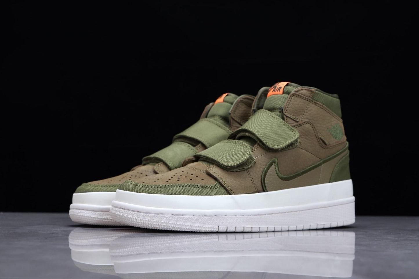 Air Jordan 1 AJ1 Retro High Double Strap - Olive Canvas