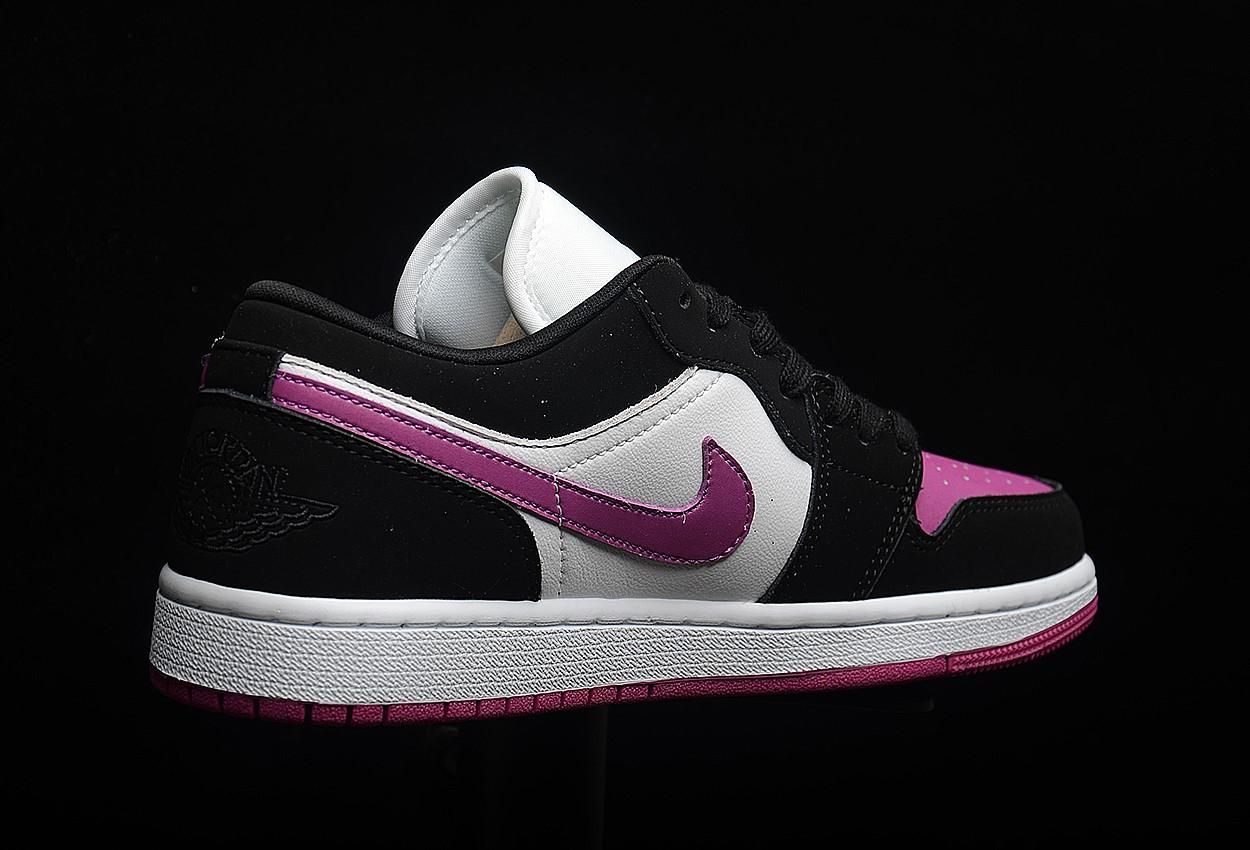 Unisex Air Jordan 1 AJ1 Low – Black Cactus Flower