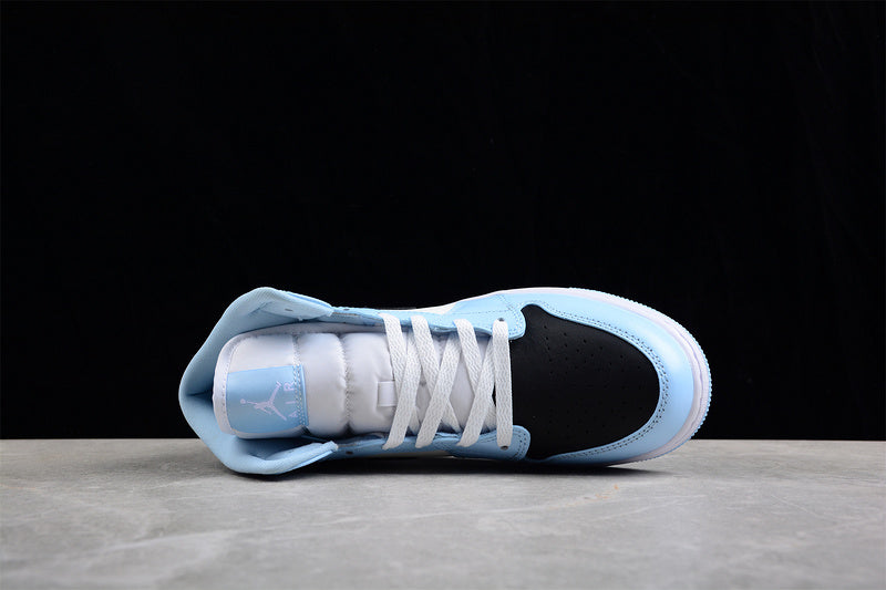 Unisex Air Jordan 1 AJ1 Mid – Ice Blue
