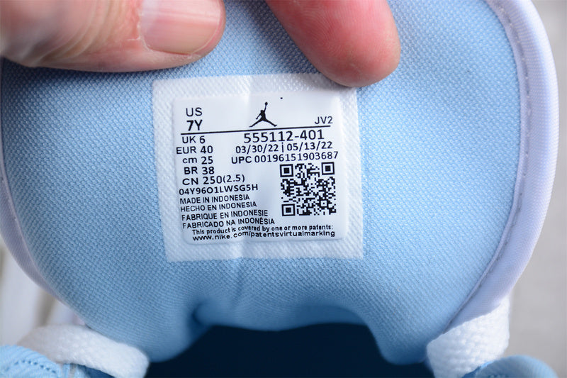 Unisex Air Jordan 1 AJ1 Mid – Ice Blue