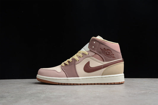 Unisex Air Jordan 1 AJ1 Mid – Pony Smoky Mauve