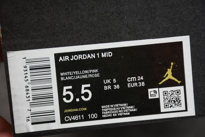 Unisex Air Jordan 1 AJ1 Mid – Edge Glow