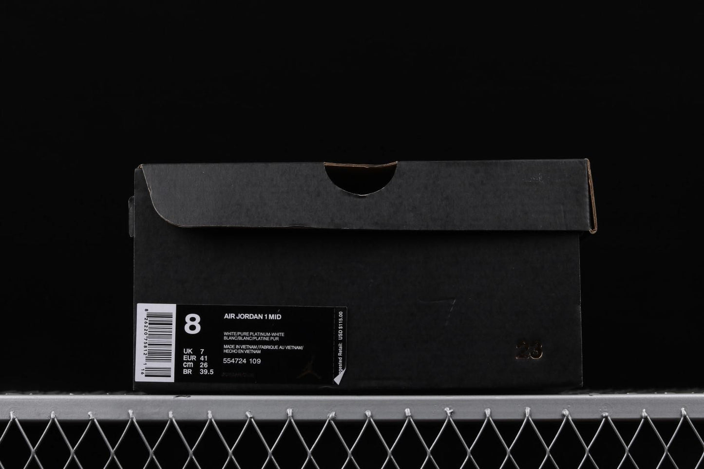 Air Jordan 1 AJ1 Mid – White/Cool Grey