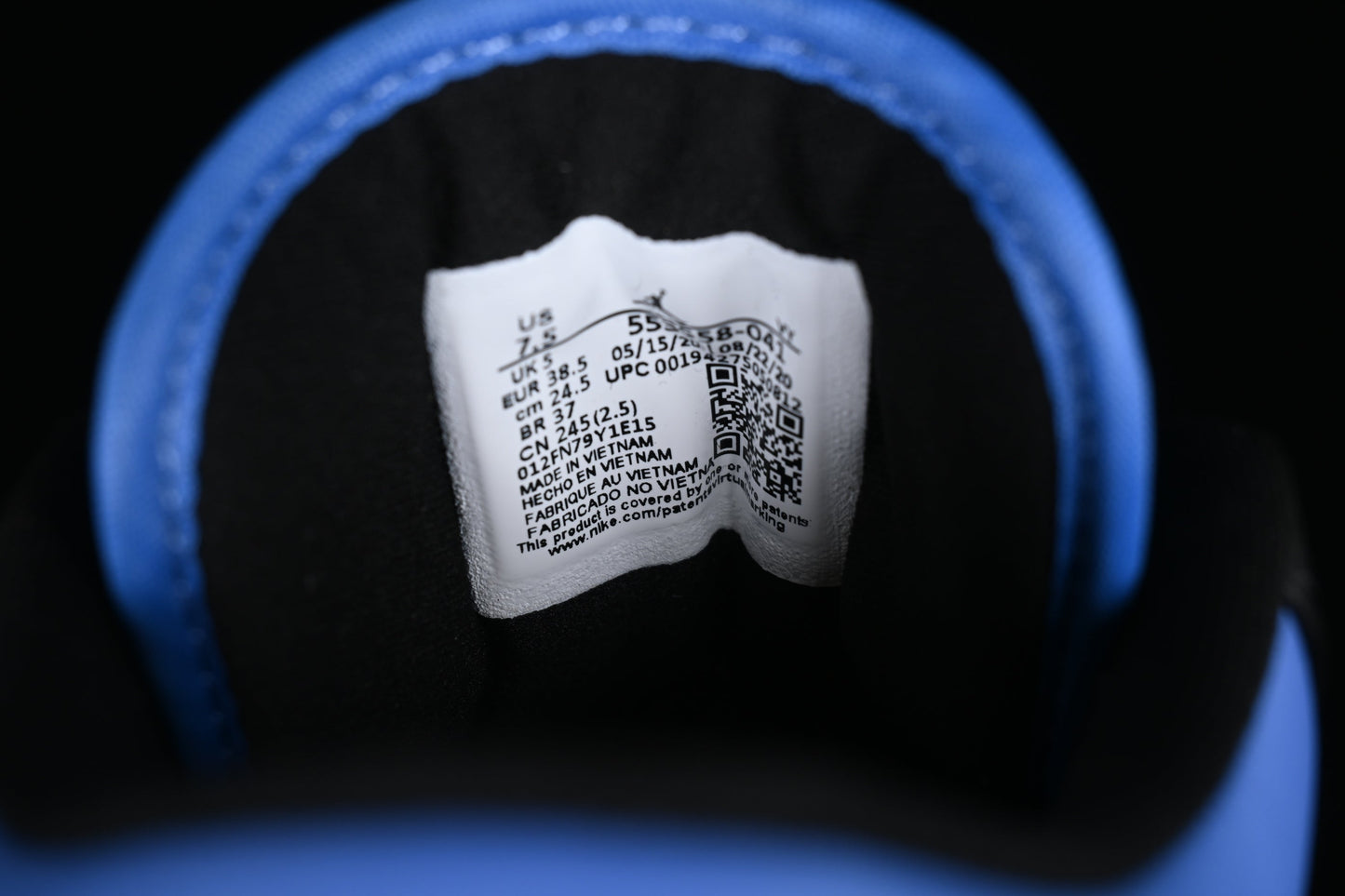 Air Jordan 1 AJ1 Low – Black University Blue