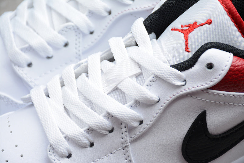 Air Jordan 1 AJ1 Low – White/University Red
