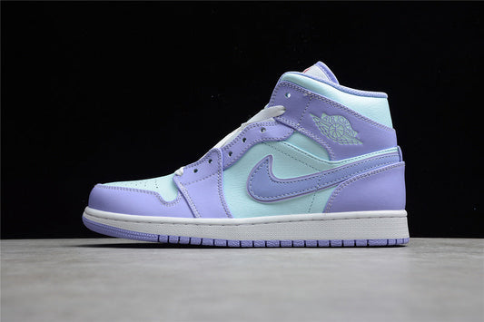Unisex Air Jordan 1 AJ1 Mid – Purple Aqua