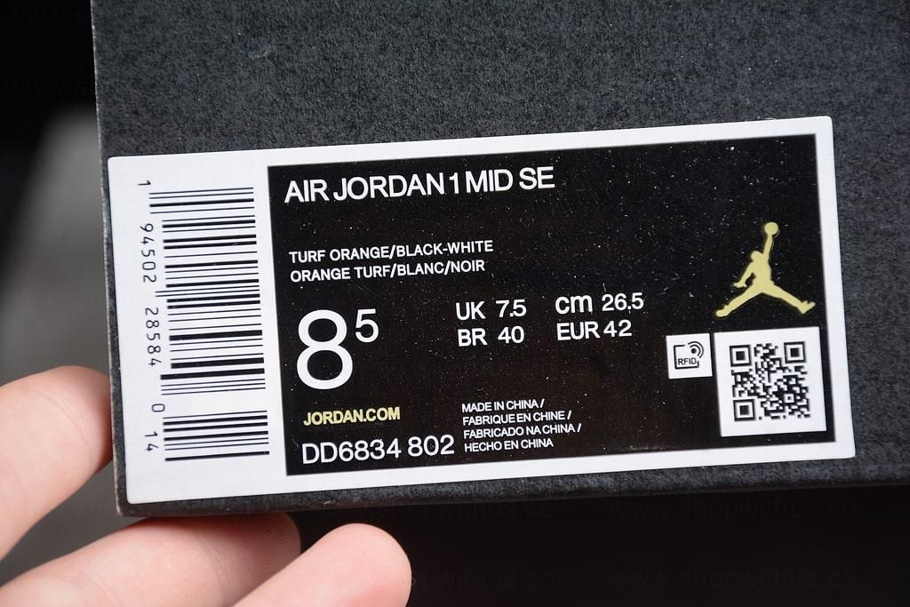 Air Jordan 1 AJ1 Mid – Turf Orange