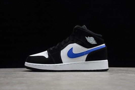 Air Jordan 1 AJ1 Mid Retro – Racer Blue White