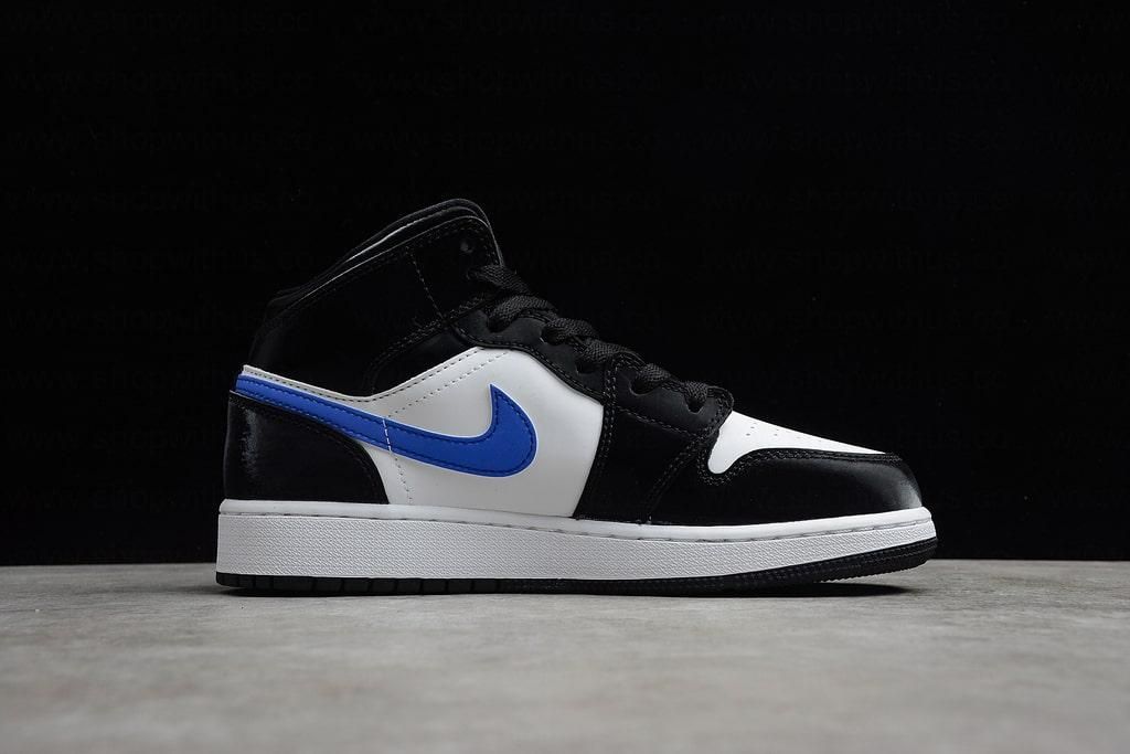Air Jordan 1 AJ1 Mid Retro – Racer Blue White