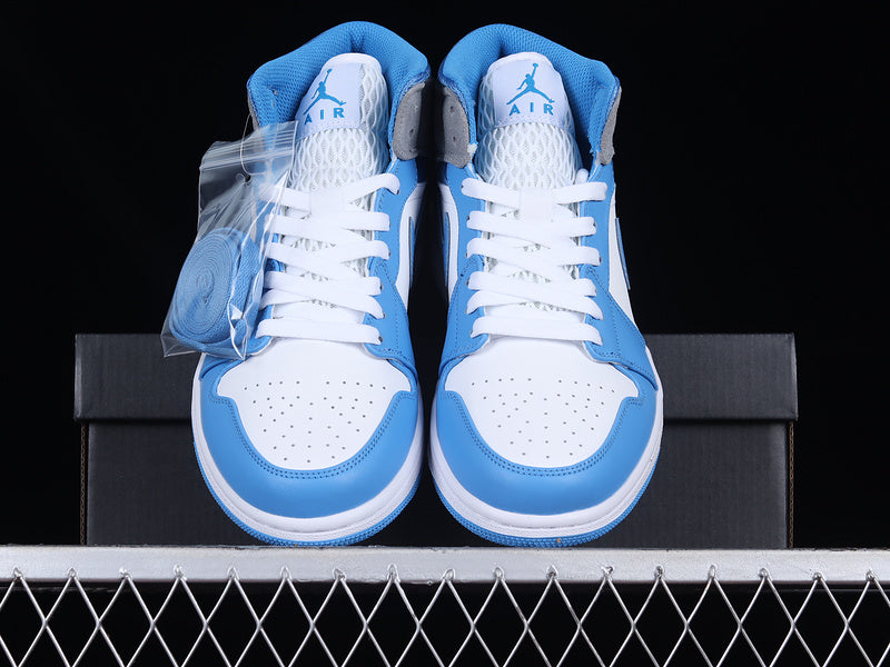 Air Jordan 1 AJ1 Mid – University Blue/Grey