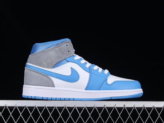 Air Jordan 1 AJ1 Mid – University Blue/Grey