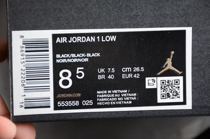 Air Jordan 1 AJ1 Retro Low – Triple Black