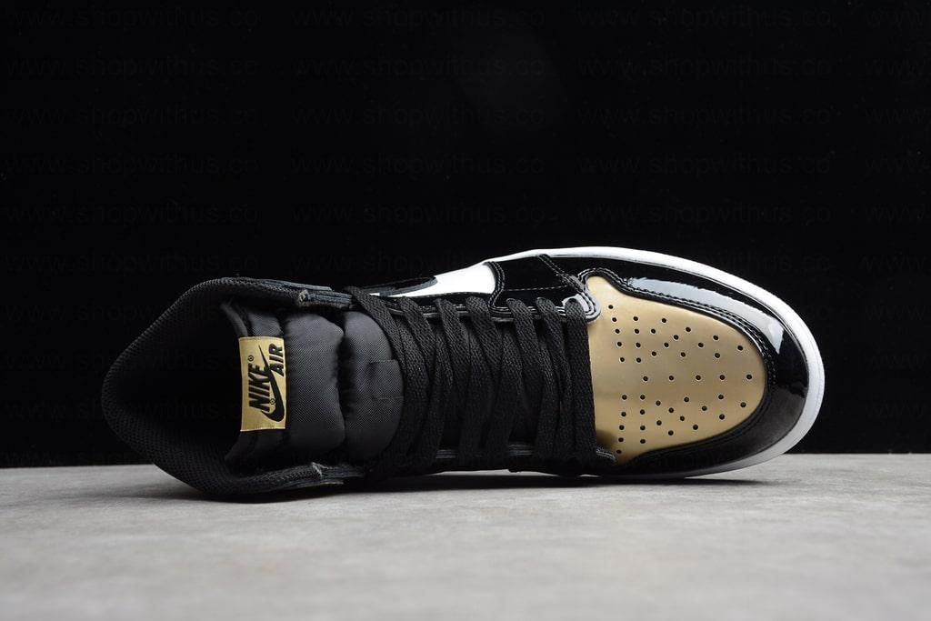 Air Jordan 1 AJ1 Retro High - Patent Gold Toe