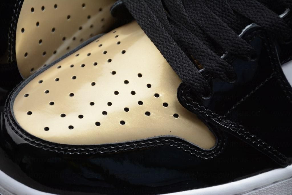 Air Jordan 1 AJ1 Retro High - Patent Gold Toe