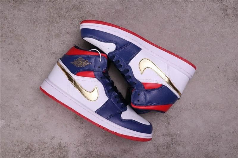 Air Jordan 1 AJ1 Mid – USA Olympic
