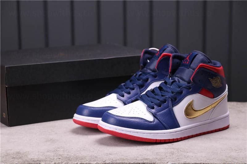Air Jordan 1 AJ1 Mid – USA Olympic