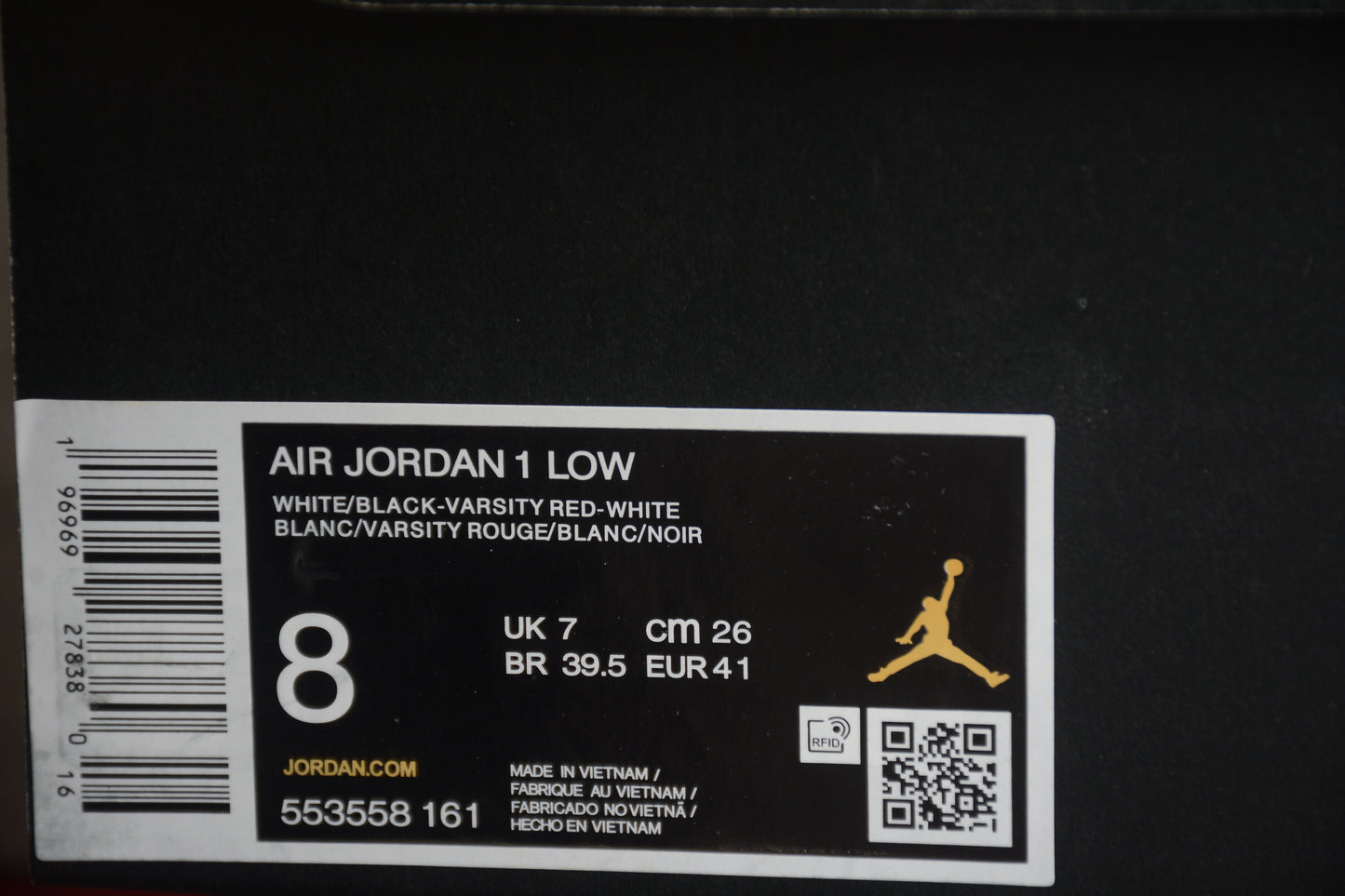 Air Jordan 1 AJ1 Low – Bred Toe 2.0