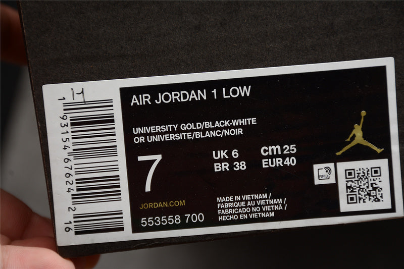 Air Jordan 1 AJ1 Low – University Gold