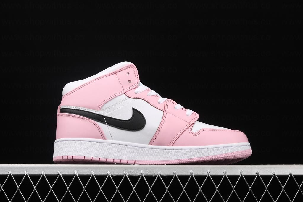 Unisex Air Jordan 1 AJ1 Retro - Pink/white