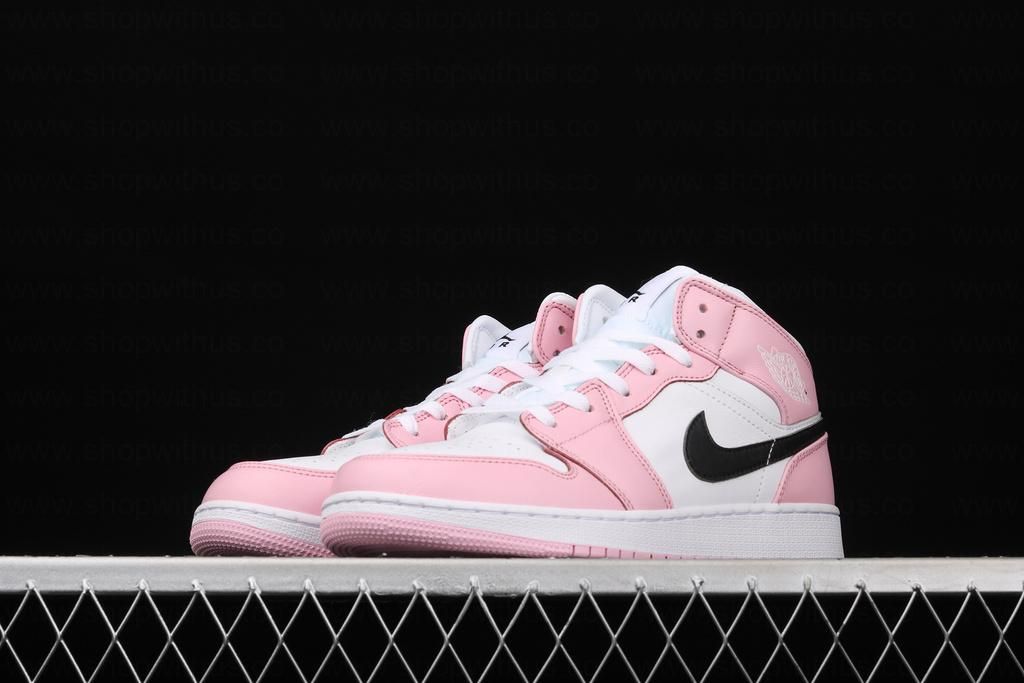 Unisex Air Jordan 1 AJ1 Retro - Pink/white
