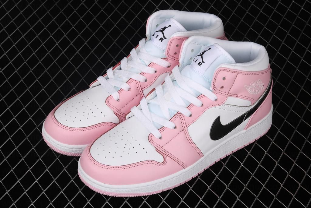 Unisex Air Jordan 1 AJ1 Retro - Pink/white